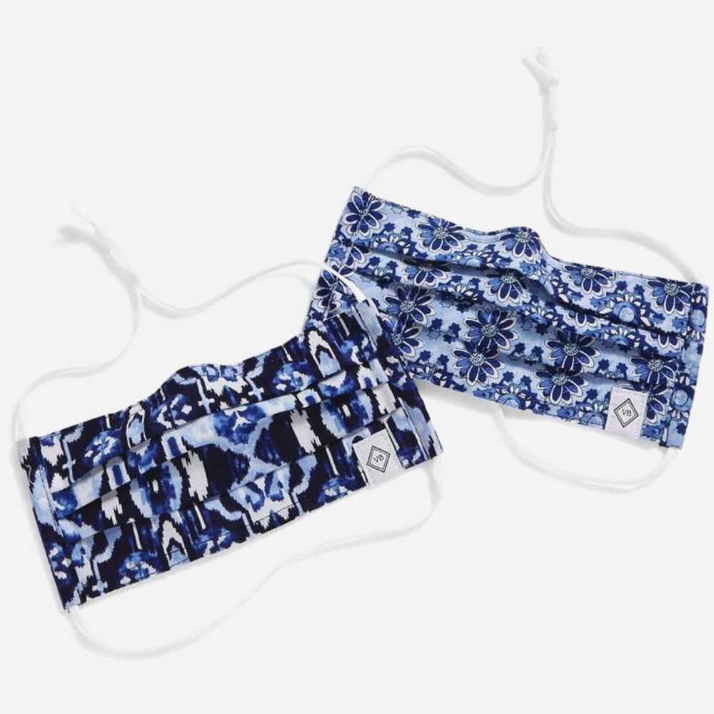Vera Bradley Pleated Mask - Ikat Island